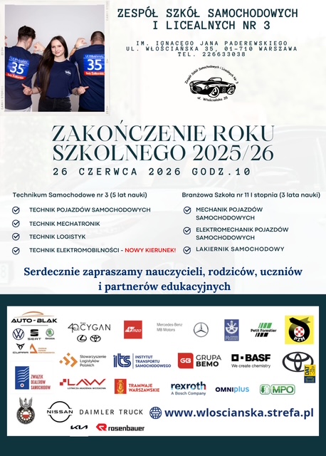 Uroczyste Zakończenie Roku Szkolnego 2025/2026